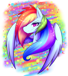 Size: 2238x2505 | Tagged: safe, artist:kousagi-hime, rainbow dash, g4, female, high res, smiling, solo, spread wings