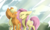 Size: 5184x3096 | Tagged: safe, artist:sneakyskybison, applejack, fluttershy, earth pony, pegasus, pony, g4, cute, duo, eyes closed, impossibly large ears, laughing, laughingmares.jpg