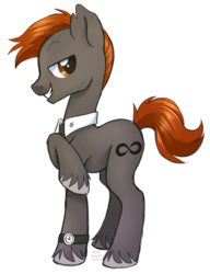 Size: 2041x2657 | Tagged: safe, artist:hawthornss, oc, oc only, earth pony, pony, bedroom eyes, clothes, grin, high res, looking at you, simple background, smiling, solo, transparent background, unshorn fetlocks, watch