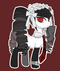 Size: 360x424 | Tagged: safe, artist:牛【仕事募集中】, pony, celestia ludenberg, danganronpa, pixiv, ponified, solo