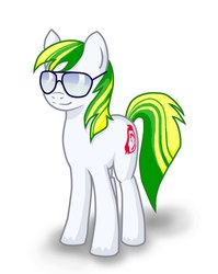 Size: 847x1062 | Tagged: artist needed, safe, oc, oc only, oc:white night, earth pony, pony, brotherhood of nod, simple background, solo