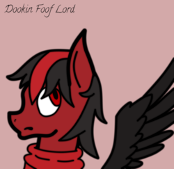 Size: 2694x2622 | Tagged: source needed, useless source url, safe, artist:dookin, oc, oc only, fanart, high res, red and black oc, solo