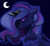 Size: 5999x5499 | Tagged: safe, artist:thedutchbrony, princess luna, g4, absurd resolution, eyes closed, female, glowing, moon, solo