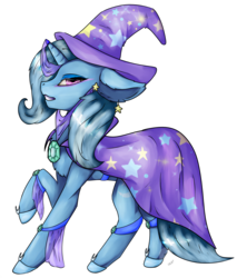 Size: 1498x1757 | Tagged: safe, artist:11-shadow, trixie, pony, unicorn, g4, female, floppy ears, looking back, mare, simple background, solo, transparent background