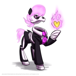 Size: 500x500 | Tagged: safe, artist:atomi-cat, skeleton pony, bone, lewis, mystery skulls, ponified, skeleton, solo