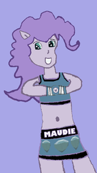 Size: 424x750 | Tagged: safe, artist:shafty817, edit, maud pie, equestria girls, g4, belly button, boxing bra, boxing skirt, clothes, exeron fighters, exeron gloves, exeron outfit, female, fist bump, martial arts, martial arts kids, martial arts kids outfit, martial arts kids outfits, maudie pie, midriff, mma gloves, ponied up, skirt, solo, sports bra, sports skirt