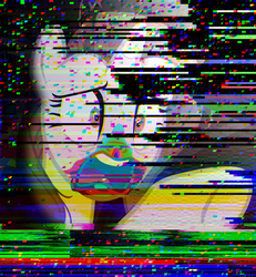 Size: 1000x1080 | Tagged: safe, artist:wheredamaresat, rarity, zombie, 28 pranks later, g4, cookie zombie, corrupted, databending, error, female, glitch, glitch art, hilarious in hindsight, kill me, pibby, rainbow muzzle, rarara, solo