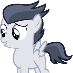 Size: 11117x11216 | Tagged: safe, artist:cyanlightning, rumble, pegasus, g4, .svg available, absurd resolution, colt, foal, grin, male, simple background, smiling, solo, transparent background, vector