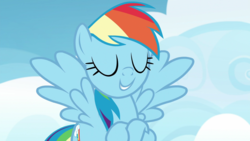 Size: 1920x1080 | Tagged: safe, screencap, rainbow dash, pony, g4, my little pony: friendship is magic, top bolt, female, mare, solo