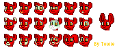 Size: 171x71 | Tagged: safe, artist:towmacow, pony, pony town, face, facial markings, pixel art, simple background, submission, transparent background