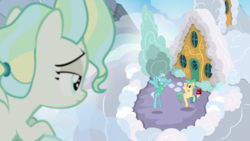 Size: 1920x1080 | Tagged: safe, screencap, steer straight, twirly whirly, vapor trail, pony, g4, top bolt