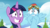 Size: 1920x1080 | Tagged: safe, screencap, rainbow dash, twilight sparkle, alicorn, pony, g4, my little pony: friendship is magic, top bolt, duo, face, faic, funny face, goggles, grin, hoof biting, rainbow dash is best facemaker, smiling, twilight sparkle (alicorn), varying degrees of want