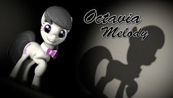 Size: 1920x1080 | Tagged: safe, artist:cwillis13, octavia melody, g4, 3d, cute, female, looking at you, raised hoof, shadow, smiling, solo, source filmmaker, spotlight, tavibetes