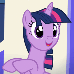 Size: 518x518 | Tagged: safe, edit, edited screencap, screencap, twilight sparkle, alicorn, pony, season 5, the one where pinkie pie knows, :<, :d, :o, animated, blinking, boop, boop edit, cropped, cute, female, finger, frown, gif, hand, open mouth, smiling, solo, surprised, twiabetes, twilight sparkle (alicorn), wide eyes