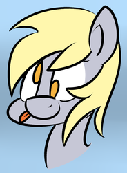 Size: 721x981 | Tagged: safe, artist:overlord-derpy, derpy hooves, pegasus, pony, g4, female, mare, silly face, simple background, solo, tongue out