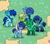 Size: 306x268 | Tagged: safe, butterfly, earth pony, pegasus, pony, pony town, bow, clothes, female, gem, hair bow, lapis lazuli, lapis lazuli (steven universe), malachite, malachite (steven universe), mare, peridot, peridot (steven universe), ponified, socks, steven universe, striped socks