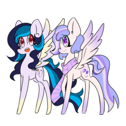 Size: 1024x1024 | Tagged: safe, artist:silverknight27, oc, oc only, oc:twilight tune, oc:vocal heart, pegasus, pony