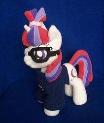 Size: 2006x2376 | Tagged: safe, artist:adamar44, moondancer, g4, clothes, glasses, high res, irl, photo, plushie, solo