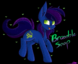 Size: 2768x2289 | Tagged: safe, artist:ashee, oc, oc only, oc:bramble snap, glitter, heart, high res, solo