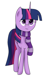 Size: 3000x5000 | Tagged: safe, artist:vicakukac200, twilight sparkle, alicorn, pony, g4, clothes, female, scarf, solo, twilight sparkle (alicorn)