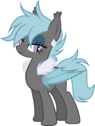 Size: 2362x3127 | Tagged: safe, artist:duskthebatpack, oc, oc only, oc:fabulous frost, bat pony, pony, ear piercing, earring, fabulous, female, fluffy, jewelry, looking at you, mare, piercing, simple background, solo, transparent background, vector