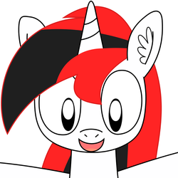 Size: 1000x1000 | Tagged: safe, artist:caffeline turbo, oc, oc only, oc:caffeline turbo, pony, unicorn, ear fluff, looking at you, simple background, smiling, solo, vector, white background
