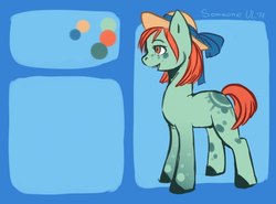 Size: 800x591 | Tagged: safe, artist:somepony-ul, oc, oc only, earth pony, pony, adoptable, open mouth, reference sheet, smiling, solo