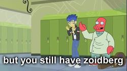 Size: 659x369 | Tagged: safe, edit, edited screencap, screencap, flash sentry, equestria girls, g4, my little pony equestria girls: friendship games, comforting flash sentry, crossover, futurama, male, meme, zoidberg