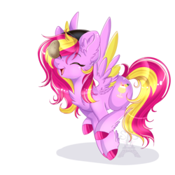 Size: 3000x3000 | Tagged: safe, artist:pvrii, oc, oc only, pegasus, pony, balancing, cute, food, happy, high res, ponies balancing stuff on their nose, potato, simple background, solo, transparent background