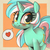 Size: 1000x1000 | Tagged: safe, artist:atane27, artist:kinkypinkie, lyra heartstrings, pony, unicorn, g4, :t, blushing, collaboration, cute, female, heart, heart eyes, lacrimal caruncle, looking at you, lyrabetes, mare, pictogram, smiling, solo, speech bubble, spoken heart, sweet dreams fuel, wingding eyes