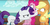 Size: 1920x975 | Tagged: safe, screencap, applejack, pinkie pie, rarity, pony, g4, ppov, meme, youtube caption