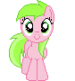 Size: 84x90 | Tagged: safe, artist:onil innarin, derpibooru exclusive, sweet tooth, earth pony, pony, apple family member, c:, female, filly, looking at you, pixel art, simple background, solo, transparent background
