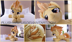 Size: 8640x5076 | Tagged: safe, artist:plushwaifus, spitfire, g4, absurd resolution, bedroom eyes, irl, life size, photo, plushie, solo