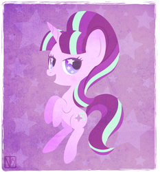 Size: 600x645 | Tagged: safe, artist:disfiguredstick, starlight glimmer, pony, unicorn, g4, female, solo, starry eyes, wingding eyes