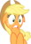 Size: 9393x13391 | Tagged: safe, artist:cyanlightning, applejack, buckball season, g4, my little pony: friendship is magic, .svg available, absurd resolution, female, floppy ears, hat, simple background, solo, surprised, transparent background, vector