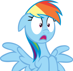 Size: 11310x11121 | Tagged: safe, artist:cyanlightning, rainbow dash, buckball season, g4, .svg available, absurd resolution, female, simple background, solo, surprised, transparent background, vector