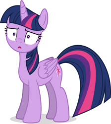 Size: 3000x3350 | Tagged: safe, artist:eagle1division, twilight sparkle, alicorn, pony, g4, ppov, confused, female, folded wings, high res, mare, shocked, shrunken pupils, simple background, solo, surprised, transparent background, twilight sparkle (alicorn), vector