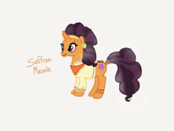 Size: 1024x768 | Tagged: safe, artist:pinkflutter, saffron masala, g4, spice up your life, female, solo