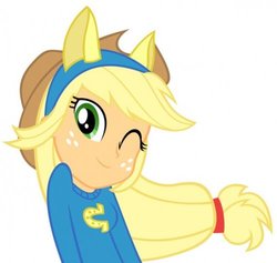 Size: 500x474 | Tagged: source needed, useless source url, safe, applejack, equestria girls, g4, female, simple background, solo, vector, white background