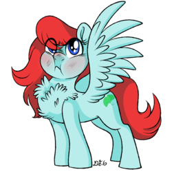 Size: 1024x1024 | Tagged: safe, artist:dragonfoxgirl, oc, oc only, pony, blushing, chest fluff, puffy cheeks, simple background, solo, transparent background