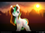 Size: 3310x2480 | Tagged: safe, artist:redstoneengine, oc, oc only, pony, unicorn, :3, backlighting, blushing, high res, multicolored hair, multicolored mane, solo, sun, sunset