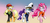 Size: 1880x860 | Tagged: safe, artist:bladedeehunter, applejack, pinkie pie, rarity, pony, g4, my little pony: friendship is magic, ppov, captain jackbeard, captain rarity, lifejacket, trio