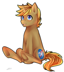 Size: 1074x1200 | Tagged: safe, artist:meewin, oc, oc only, pony, unicorn, blushing, open mouth, simple background, solo, underhoof