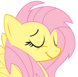 Size: 6250x6192 | Tagged: safe, artist:redridinghoof, artist:scriptkitty, fluttershy, g4, absurd resolution, bust, female, simple background, smug, solo, transparent background