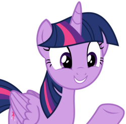 Size: 3416x3375 | Tagged: safe, artist:sketchmcreations, twilight sparkle, alicorn, pony, g4, top bolt, female, folded wings, happy, high res, mare, raised hoof, simple background, solo, transparent background, twilight sparkle (alicorn), vector