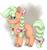 Size: 1220x1288 | Tagged: safe, artist:sweetheart-arts, applejack, g4, bow, crossover, female, filly, hair bow, pokémon, shiny pokémon, solo, tail bow