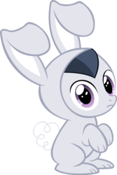 Size: 9179x13746 | Tagged: safe, artist:cyanlightning, rumble, g4, .svg available, absurd resolution, bunny costume, clothes, colt, cute, cyan's bunnies, male, simple background, solo, transparent background, vector