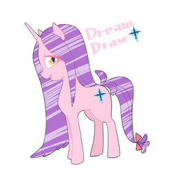 Size: 1024x1024 | Tagged: safe, artist:extraluna, oc, oc only, oc:dream draw, pony, unicorn, solo
