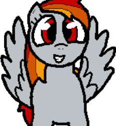Size: 340x368 | Tagged: safe, artist:pokehidden, edit, oc, oc only, oc:tridashie, pony, banned from equestria daily, recolor, solo