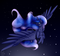 Size: 1024x964 | Tagged: safe, artist:missdids, princess luna, pony, g4, female, solo